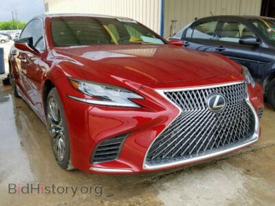 2018 Lexus LS 500, красный — VIN JTHB51FF5J5006049, Copart