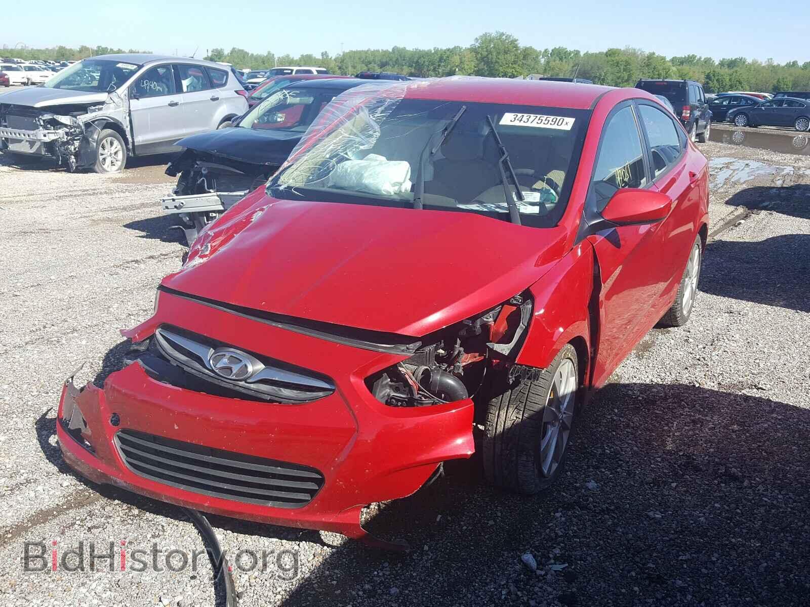 2014 HYUNDAI ACCENT - VIN: KMHCU4AE5EU771990 - Фото 2