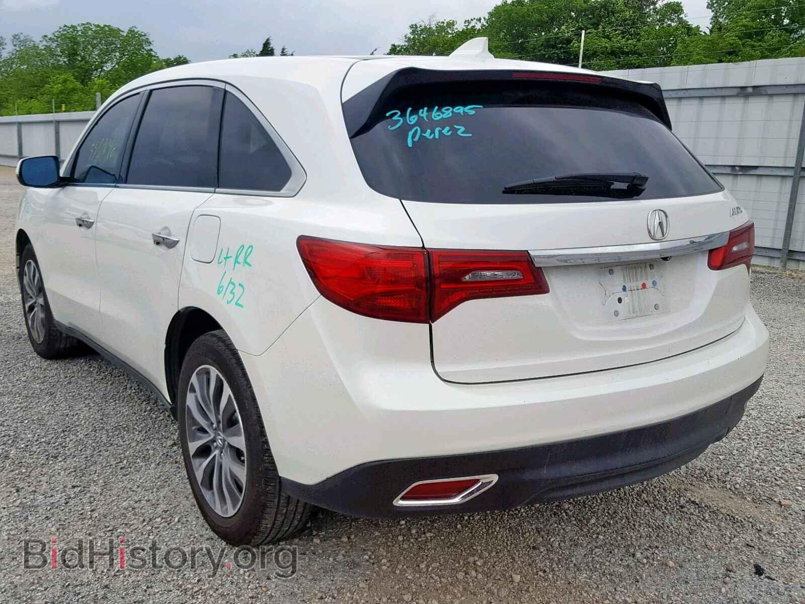 2015 ACURA MDX - VIN: 5FRYD3H48FB009375 - Фото 3
