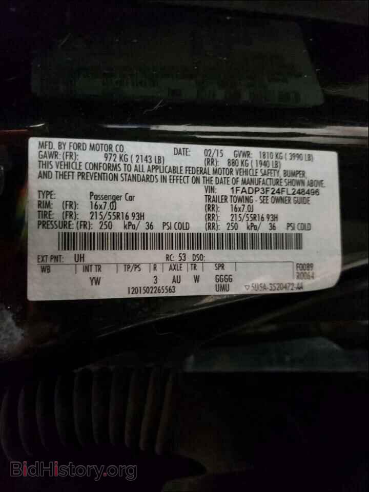 2015 FORD FOCUS - VIN: 1FADP3F24FL248496 - Photo 10