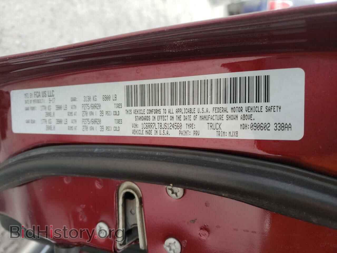 2018 RAM 1500 - VIN: 1C6RR7LT8JS124560 - Фото 10