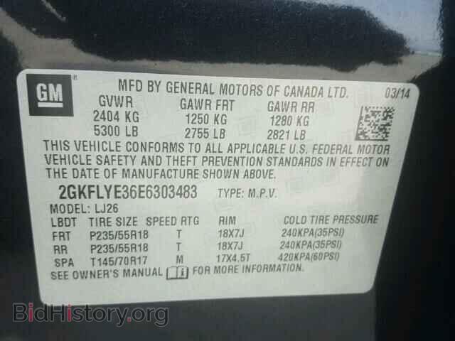 2014 GMC TERRAIN - VIN: 2GKFLYE36E6303483 - Photo 10
