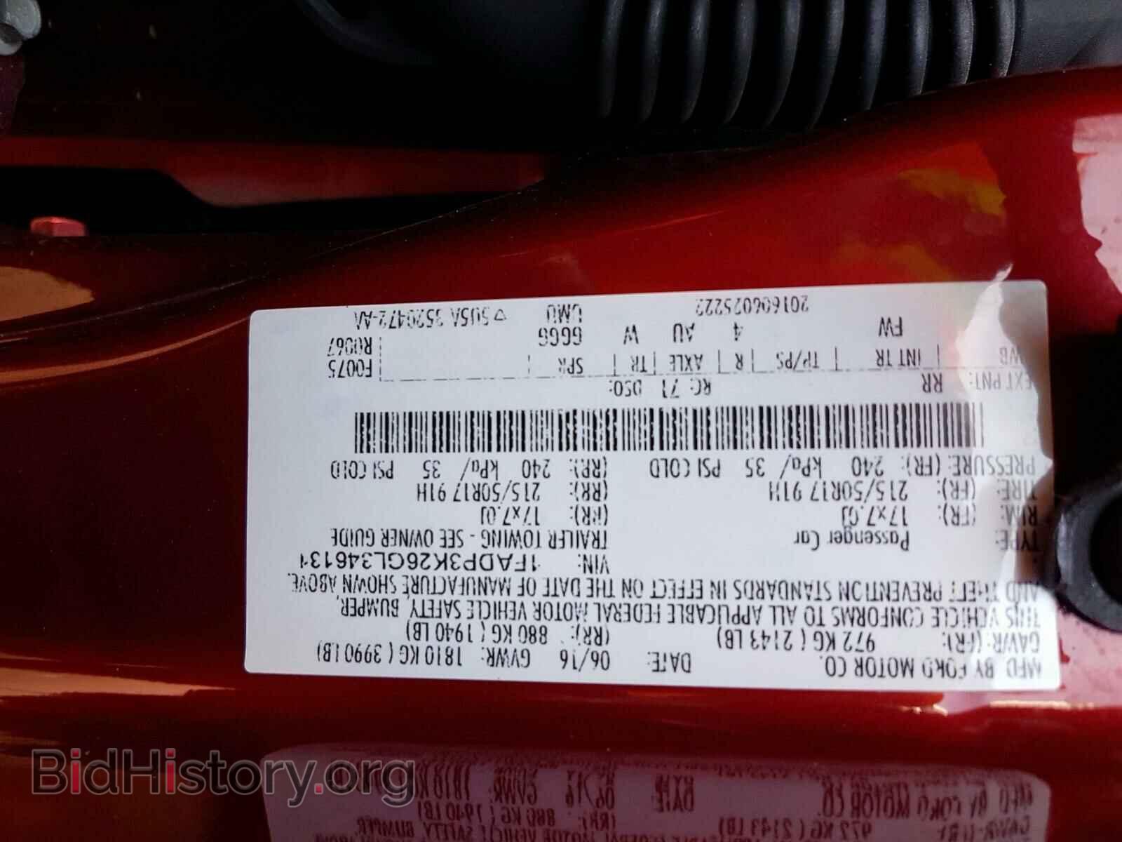 2016 FORD FOCUS - VIN: 1FADP3K26GL346131 - Фото 10