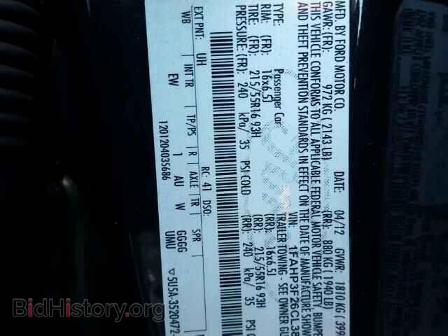 2012 FORD FOCUS - VIN: 1FAHP3F26CL387381 - Photo 10