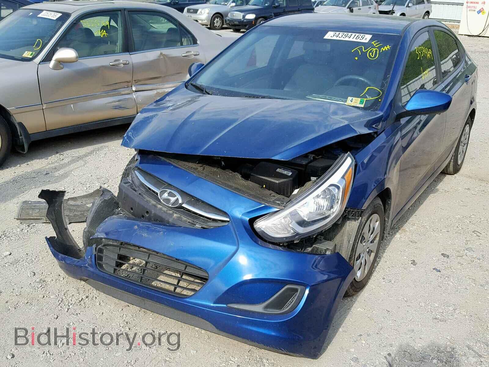 2016 HYUNDAI ACCENT - VIN: KMHCT4AE3GU089728 - Фото 2