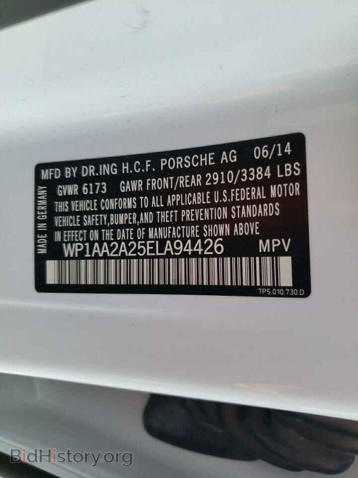2014 PORSCHE CAYENNE - VIN: WP1AA2A25ELA94426 - Фото 10