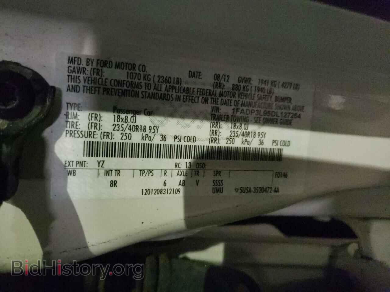 2013 FORD FOCUS - VIN: 1FADP3L95DL127264 - Фото 10