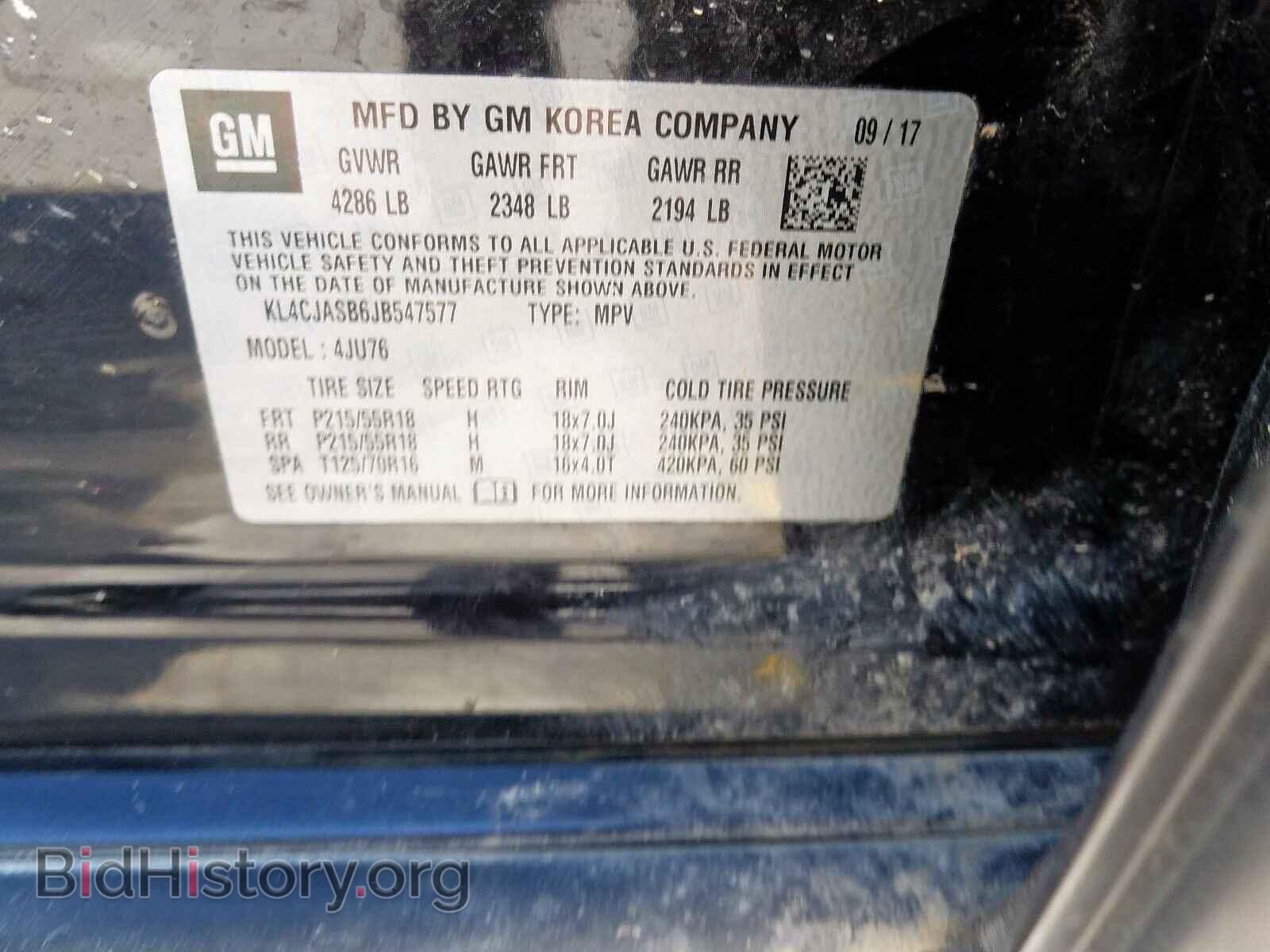 2018 BUICK ENCORE PRE - VIN: KL4CJASB6JB547577 - Photo 10