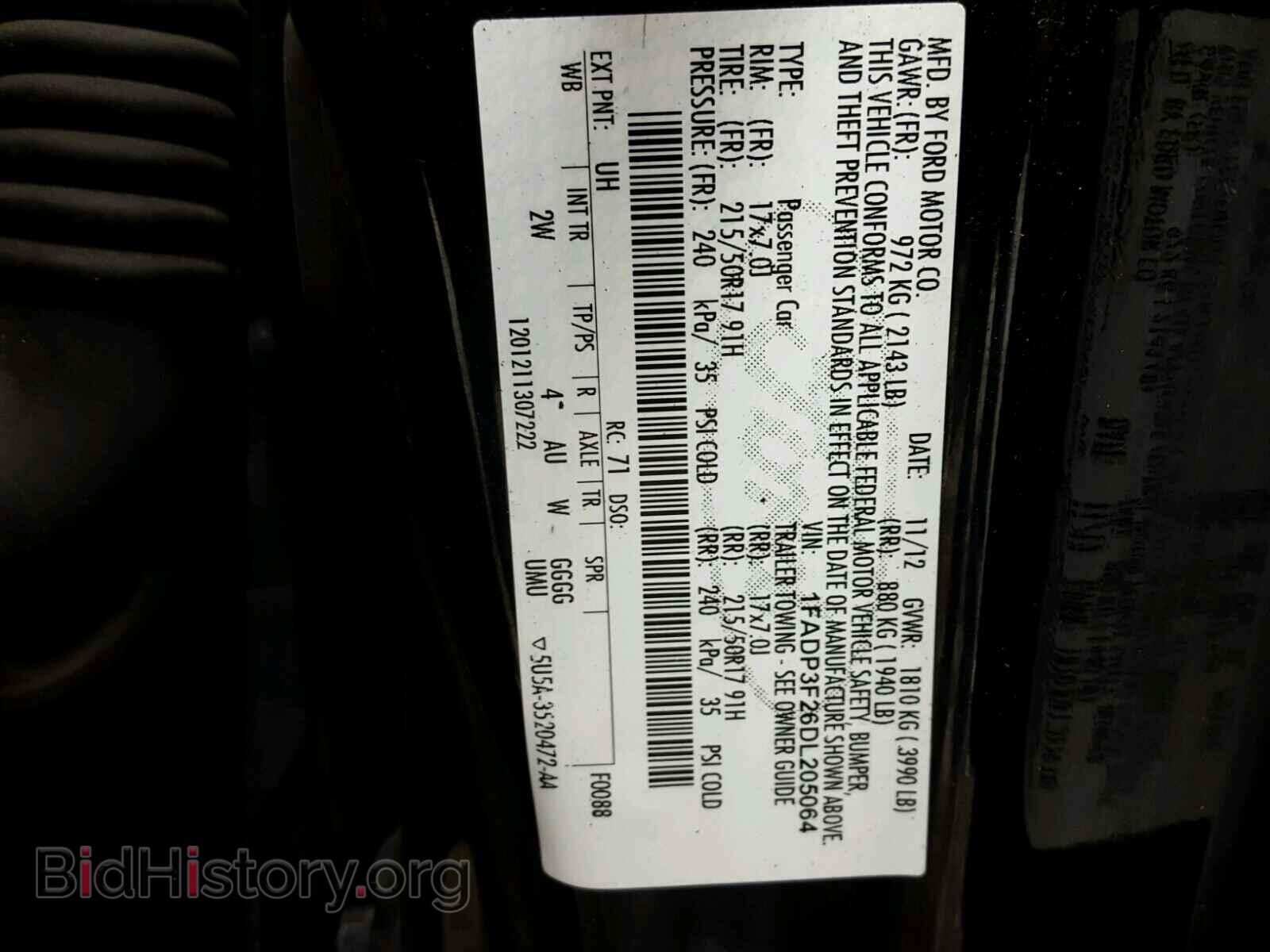 2013 FORD FOCUS - VIN: 1FADP3F26DL205064 - Photo 10