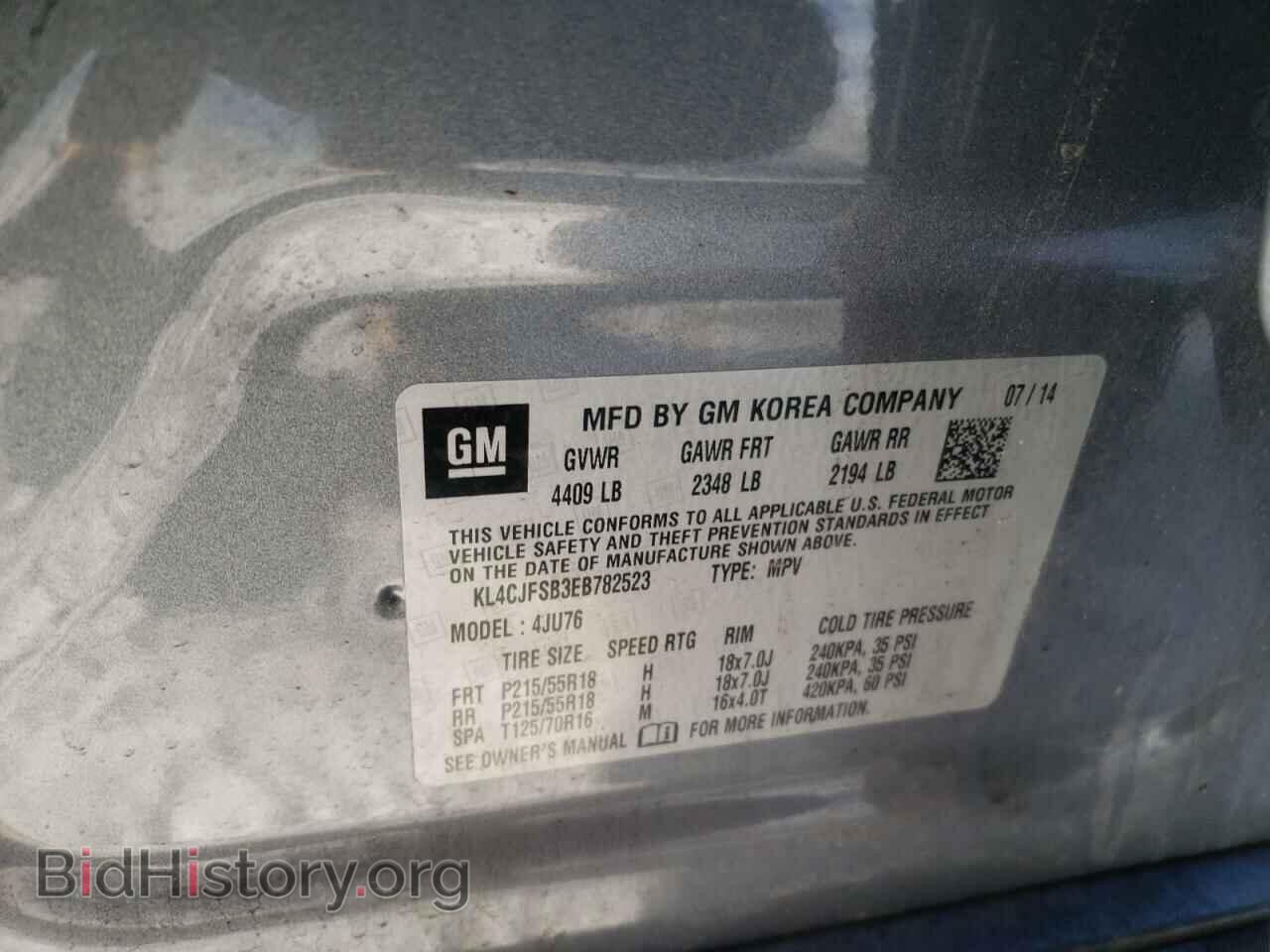 2014 BUICK ENCORE - VIN: KL4CJFSB3EB782523 - Photo 10