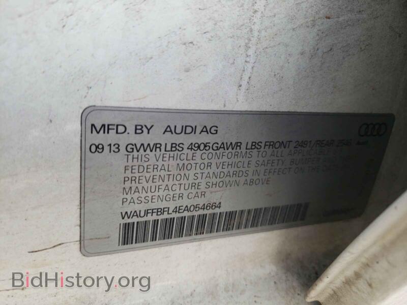 2014 Audi A4 (VIN WAUFFBFL4EA054664) — photo 10 of 10