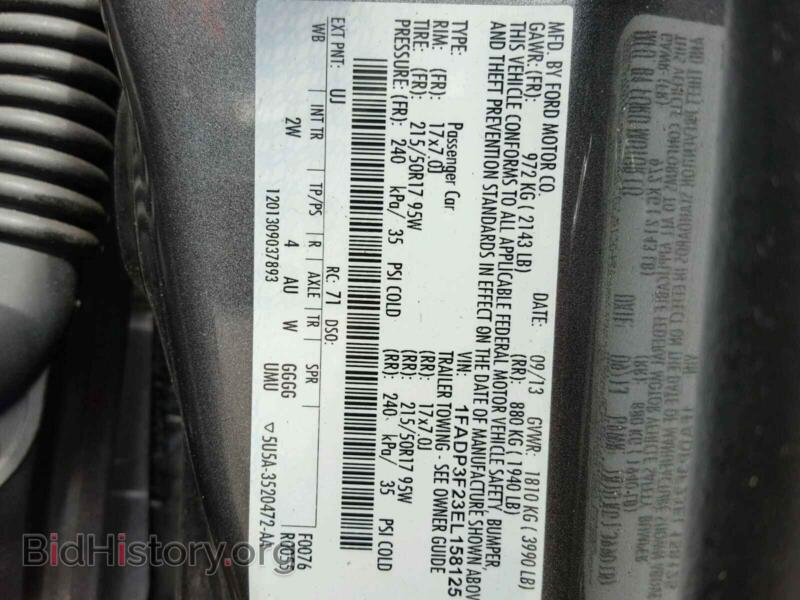 2014 Ford FOCUS (VIN 1FADP3F23EL158125) — photo 10 of 10