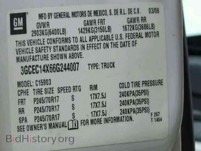 2006 CHEVROLET SILVERADO - VIN: 3GCEC14X66G244007 - Фото 10