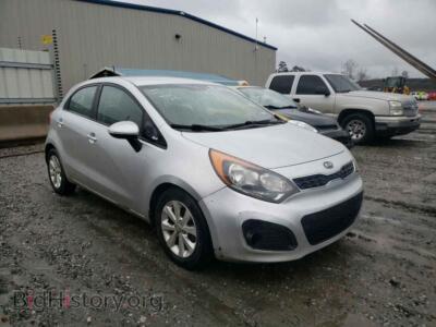 2012 Kia RIO RIO EX, серебристый — VIN KNADN5A36C6052367, Copart