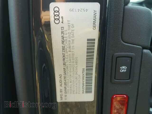 2017 AUDI A4 - VIN: WAUDNAF41HN047584 - Photo 10