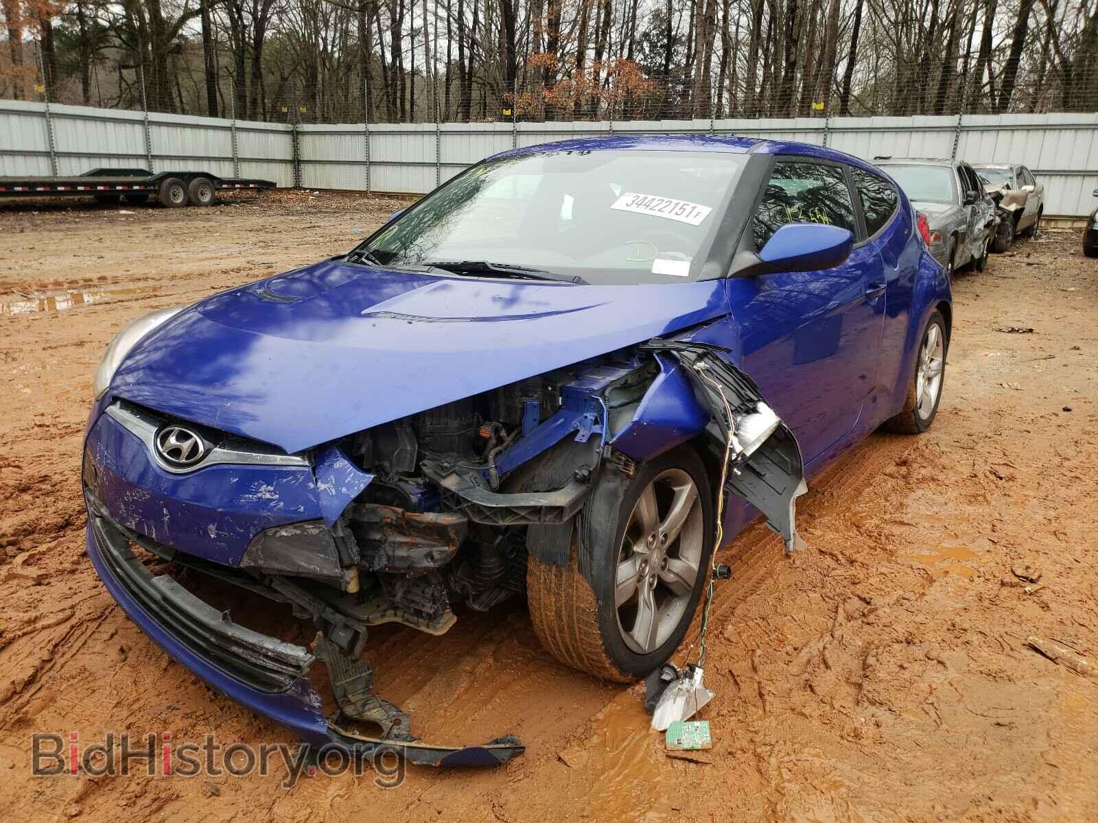 2013 HYUNDAI VELOSTER - VIN: KMHTC6AD5DU160913 - Фото 2