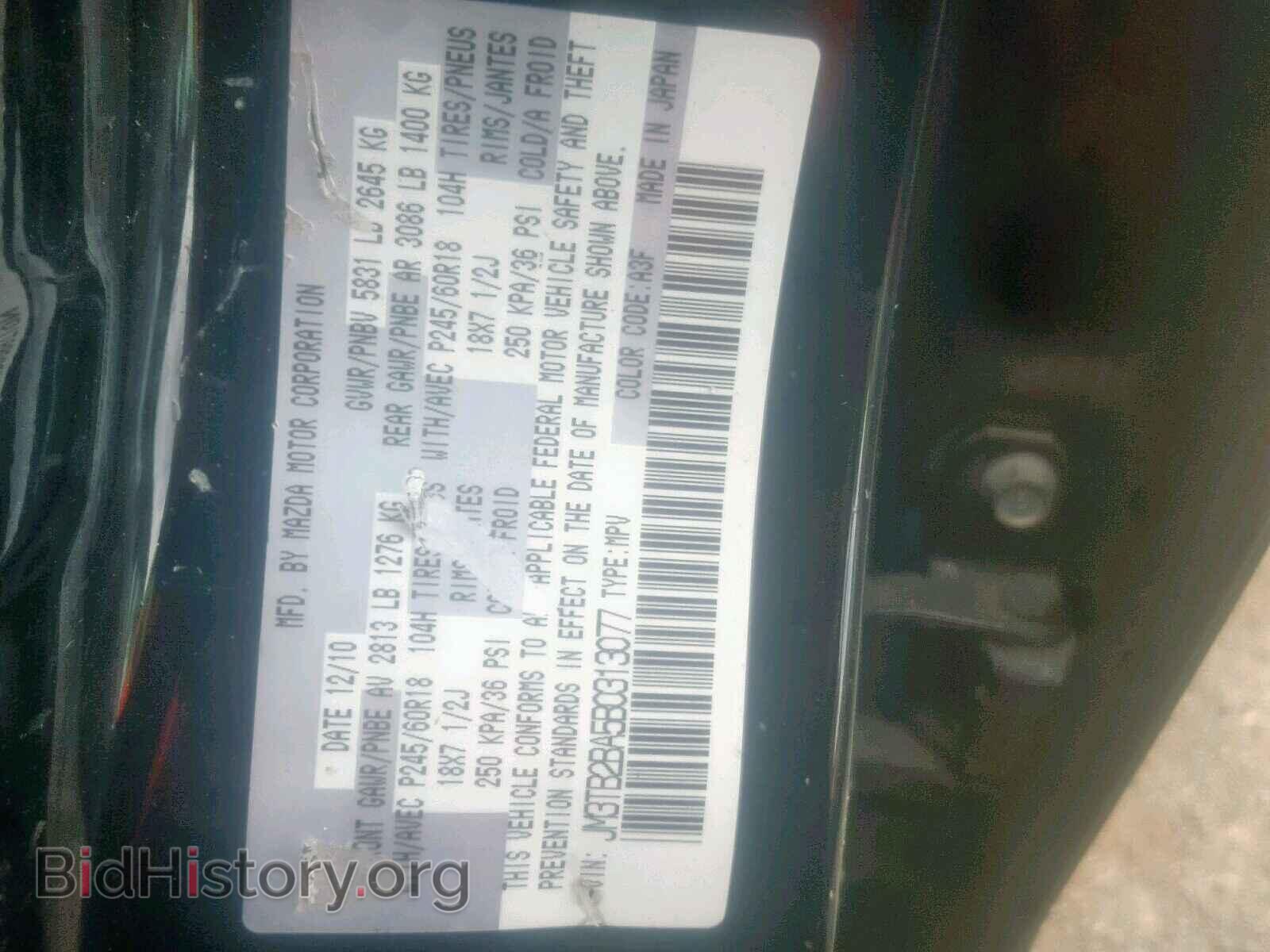 2011 MAZDA CX-9 - VIN: JM3TB2BA5B0313077 - Photo 10