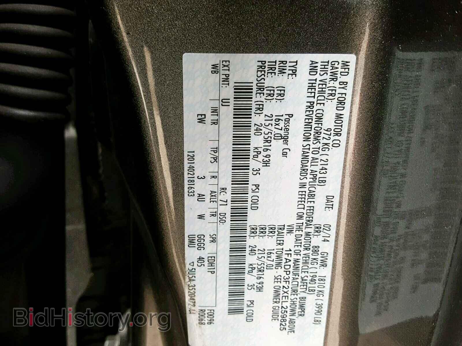2014 FORD FOCUS SE - VIN: 1FADP3F2XEL259825 - Фото 10