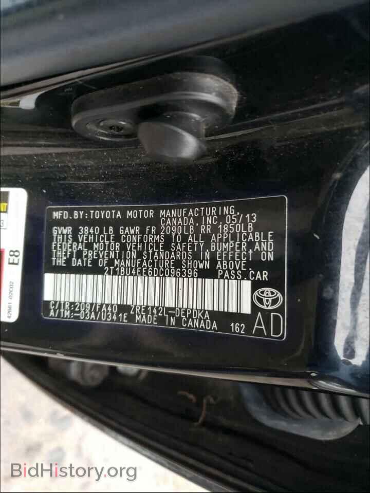 2013 TOYOTA COROLLA - VIN: 2T1BU4EE6DC096396 - Photo 10