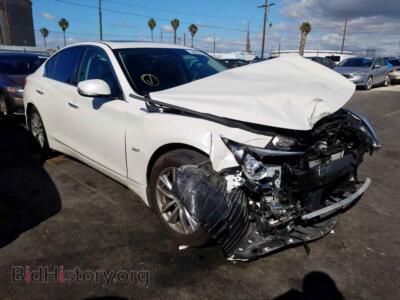 2016 Infiniti Q50 Q50 Premiu, белый — VIN JN1EV7AP2GM304366, Copart