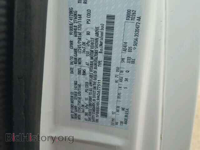 2010 FORD ECONOLINE - VIN: 1FBSS3BL9ADA77511 - Photo 10