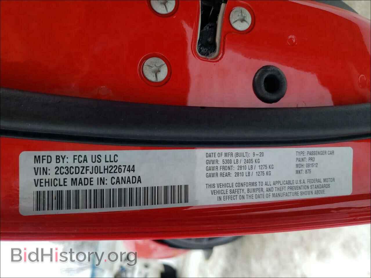2020 DODGE CHALLENGER - VIN: 2C3CDZFJ0LH226744 - Photo 10