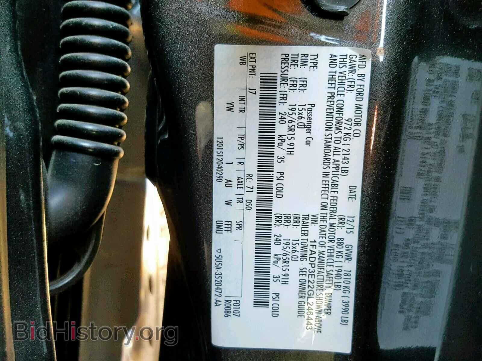 2016 FORD FOCUS - VIN: 1FADP3E22GL246443 - Photo 10