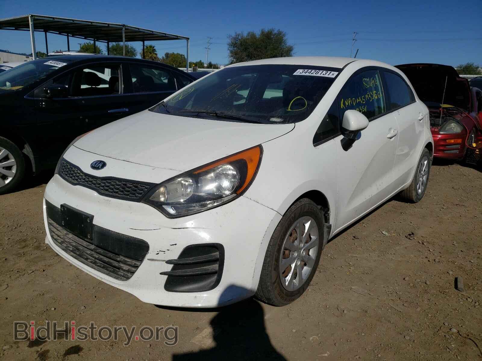 2016 KIA RIO - VIN: KNADM5A33G6600351 - Фото 2