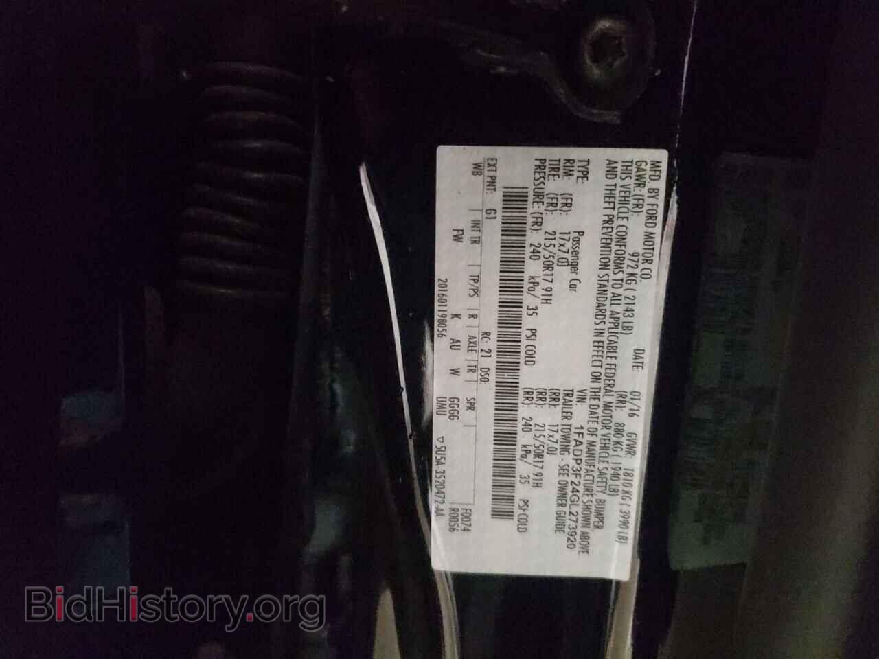 2016 FORD FOCUS - VIN: 1FADP3F24GL273920 - Photo 10