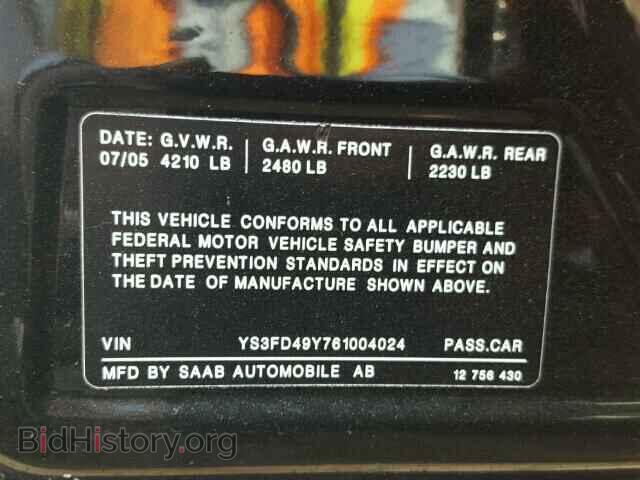 2006 SAAB 9 3 - VIN: YS3FD49Y761004024 - Photo 10