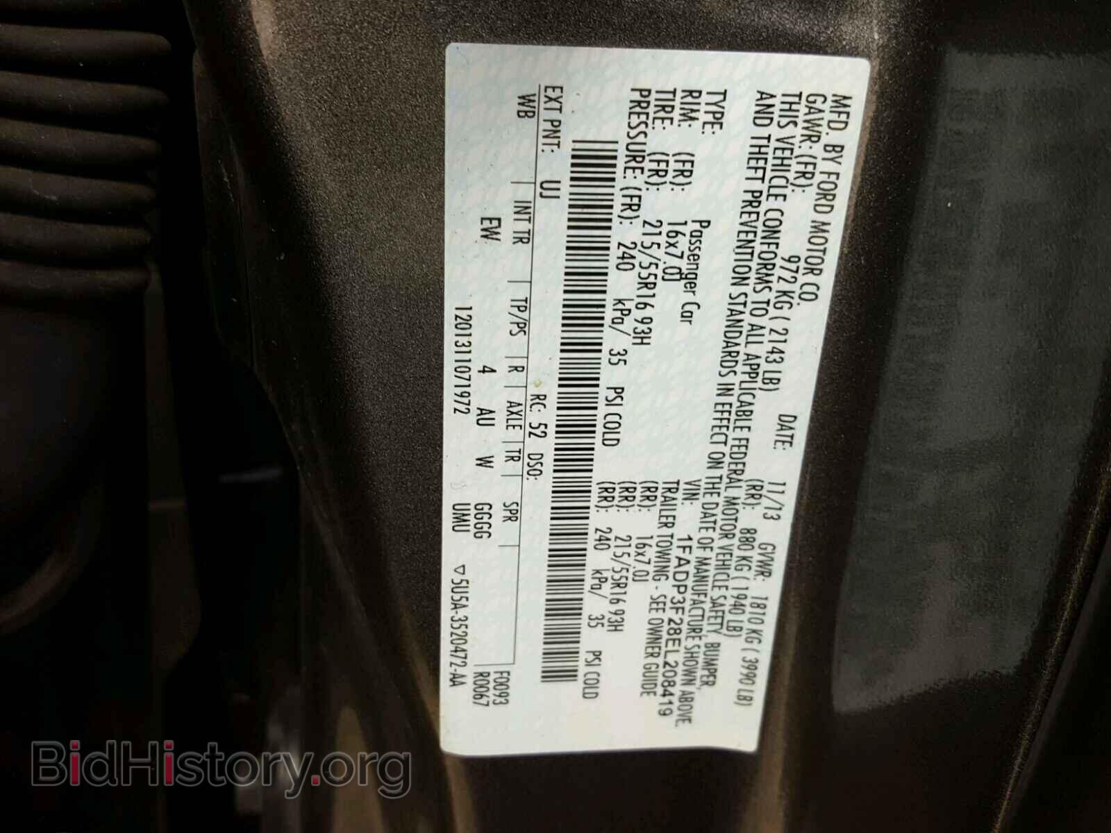 2014 FORD FOCUS - VIN: 1FADP3F28EL208419 - Photo 10
