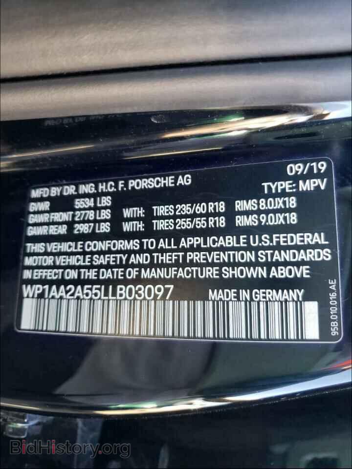 2020 PORSCHE MACAN - VIN: WP1AA2A55LLB03097 - Фото 10