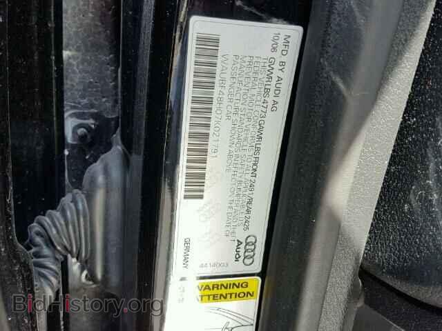 2007 AUDI A4 - VIN: WAUBF48H07K021791 - Photo 10