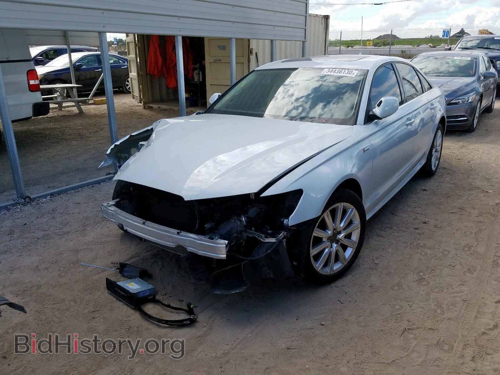 2012 AUDI A6 - VIN: WAUHGAFC4CN154818 - Фото 2