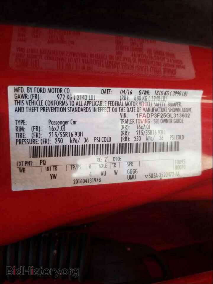 2016 FORD FOCUS - VIN: 1FADP3F25GL313602 - Photo 10