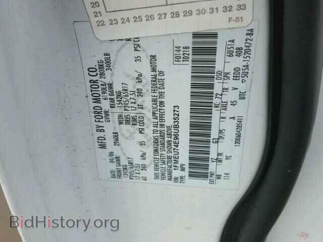 2006 FORD EXPLORER - VIN: 1FMEU74E96UB35273 - Фото 10