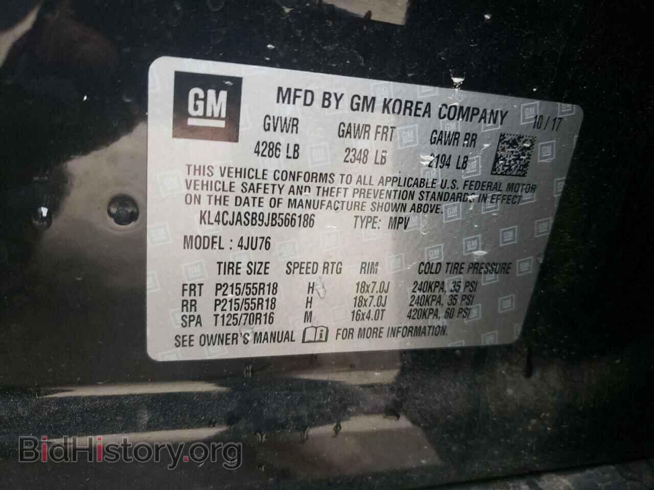 2018 BUICK ENCORE - VIN: KL4CJASB9JB566186 - Photo 10