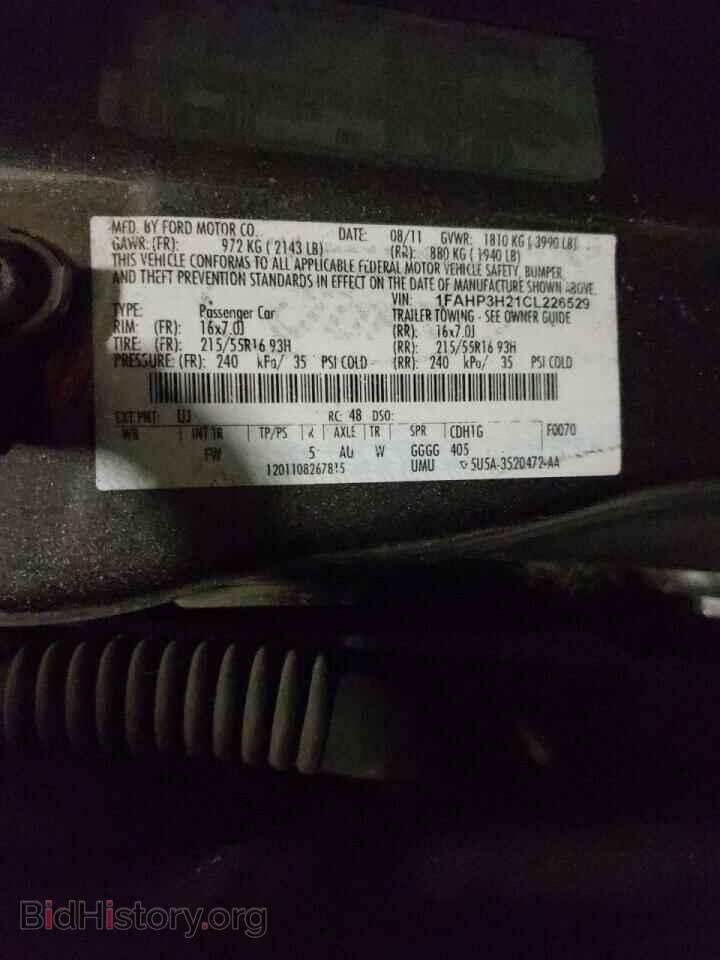 2012 FORD FOCUS - VIN: 1FAHP3H21CL226529 - Фото 10