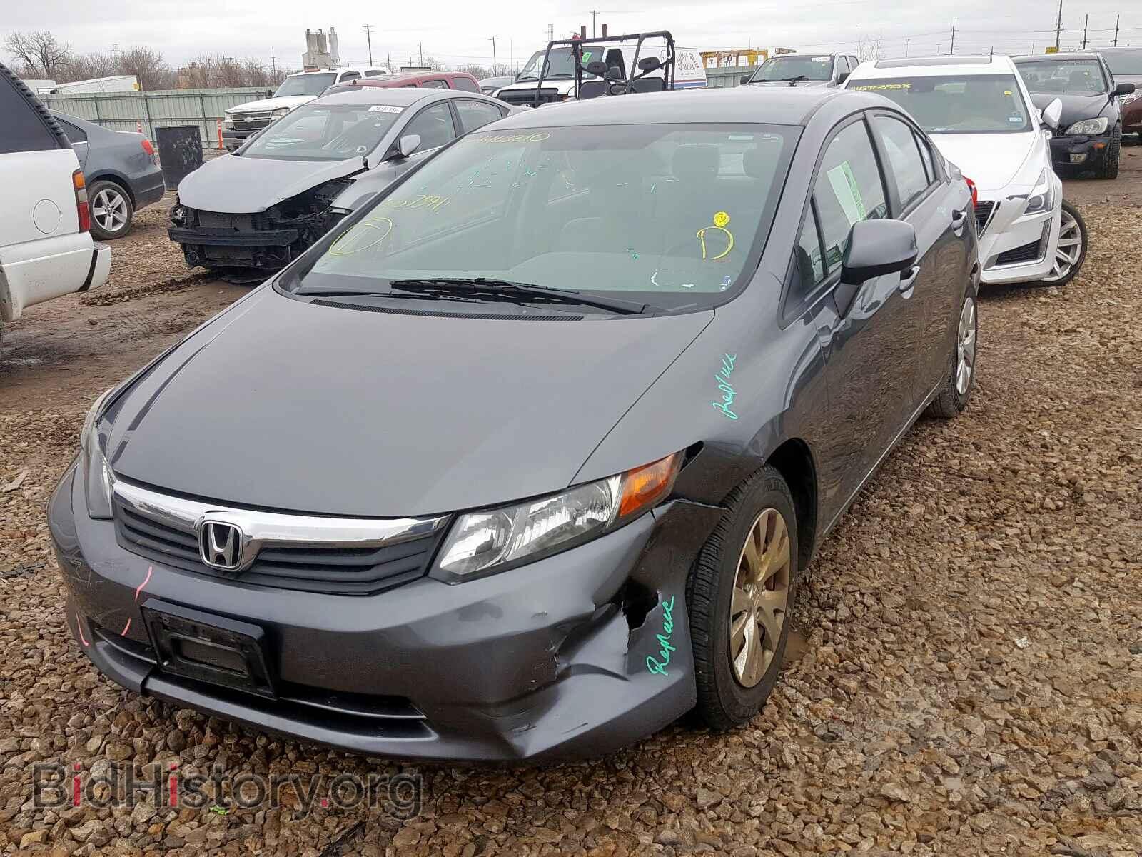 2012 HONDA CIVIC - VIN: 19XFB2F51CE367391 - Фото 2