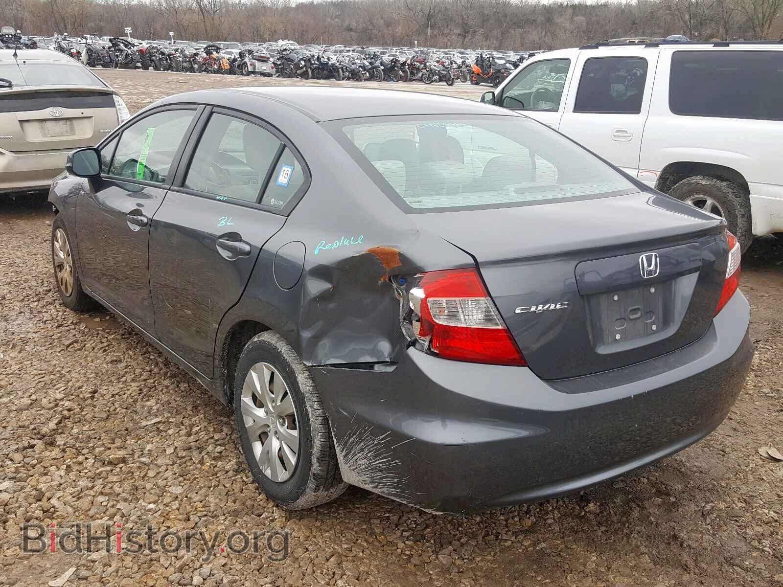 2012 HONDA CIVIC - VIN: 19XFB2F51CE367391 - Фото 3
