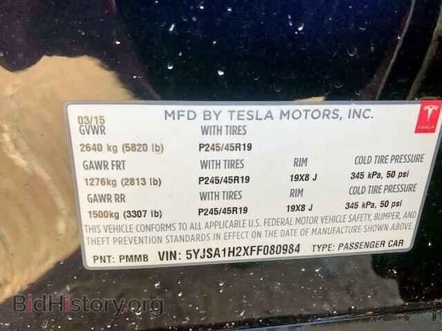 2015 TESLA MODEL S 85 - VIN: 5YJSA1H2XFF080984 - Photo 10