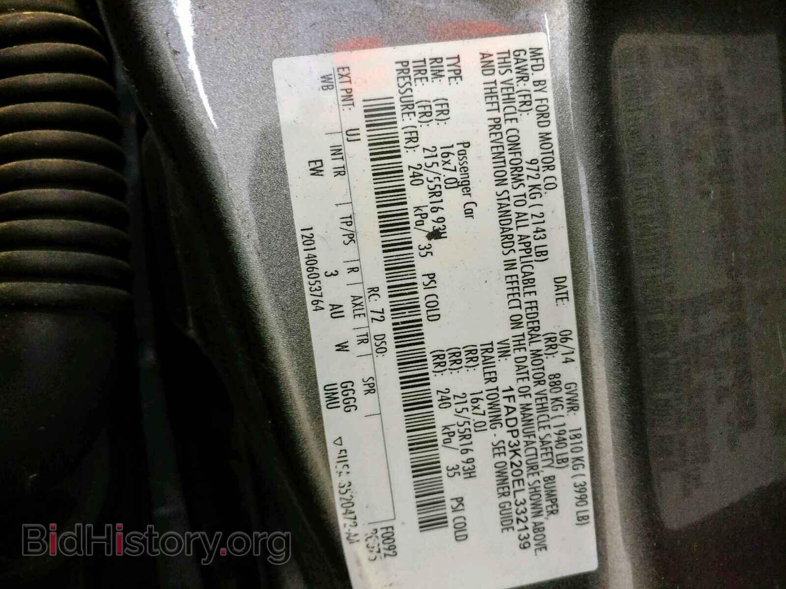 2014 FORD FOCUS SE - VIN: 1FADP3K20EL332139 - Фото 10