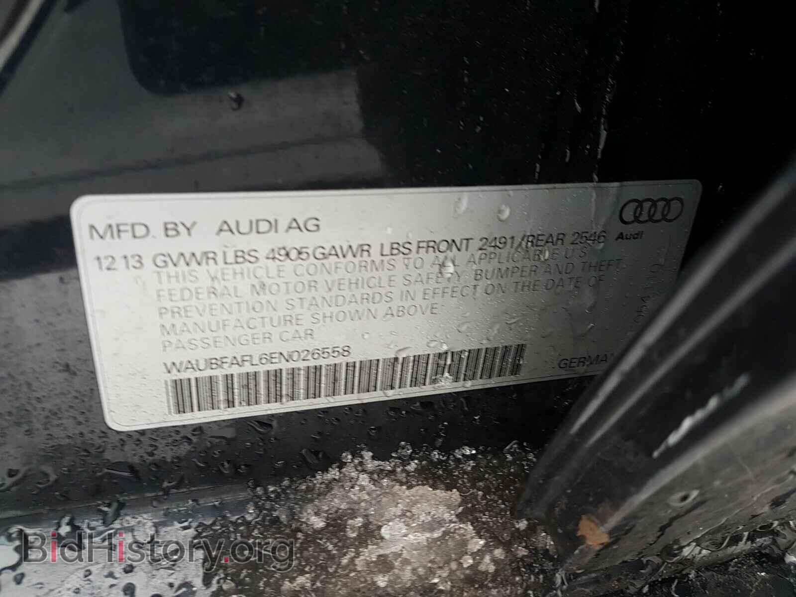 2014 AUDI A4 - VIN: WAUBFAFL6EN026558 - Фото 10