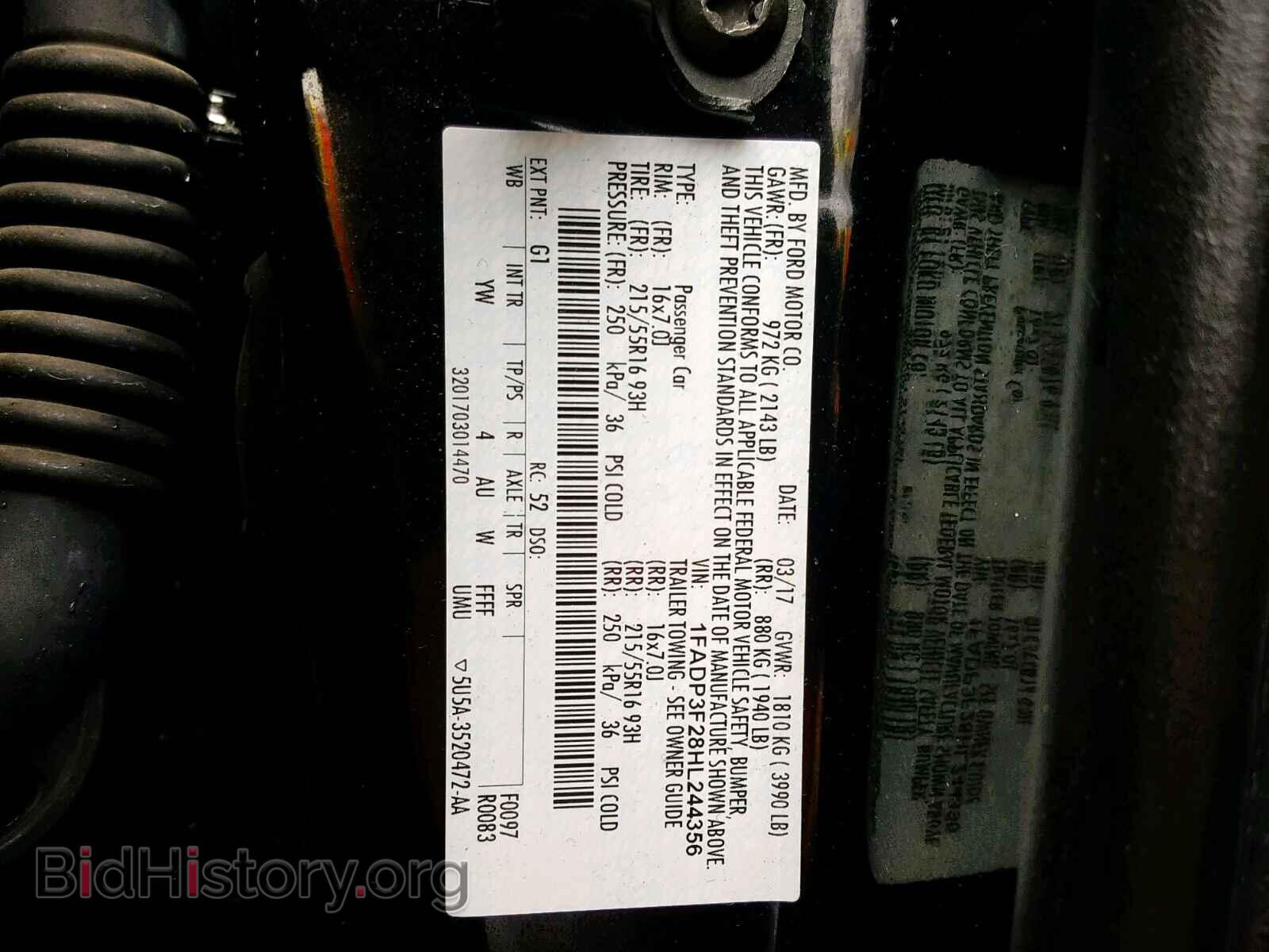 2017 FORD FOCUS SE - VIN: 1FADP3F28HL244356 - Фото 10