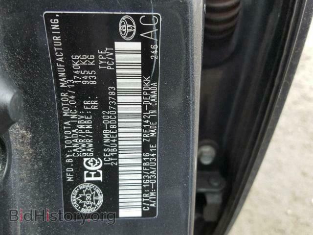 2013 TOYOTA COROLLA BA - VIN: 2T1BU4EE8DC073783 - Фото 10