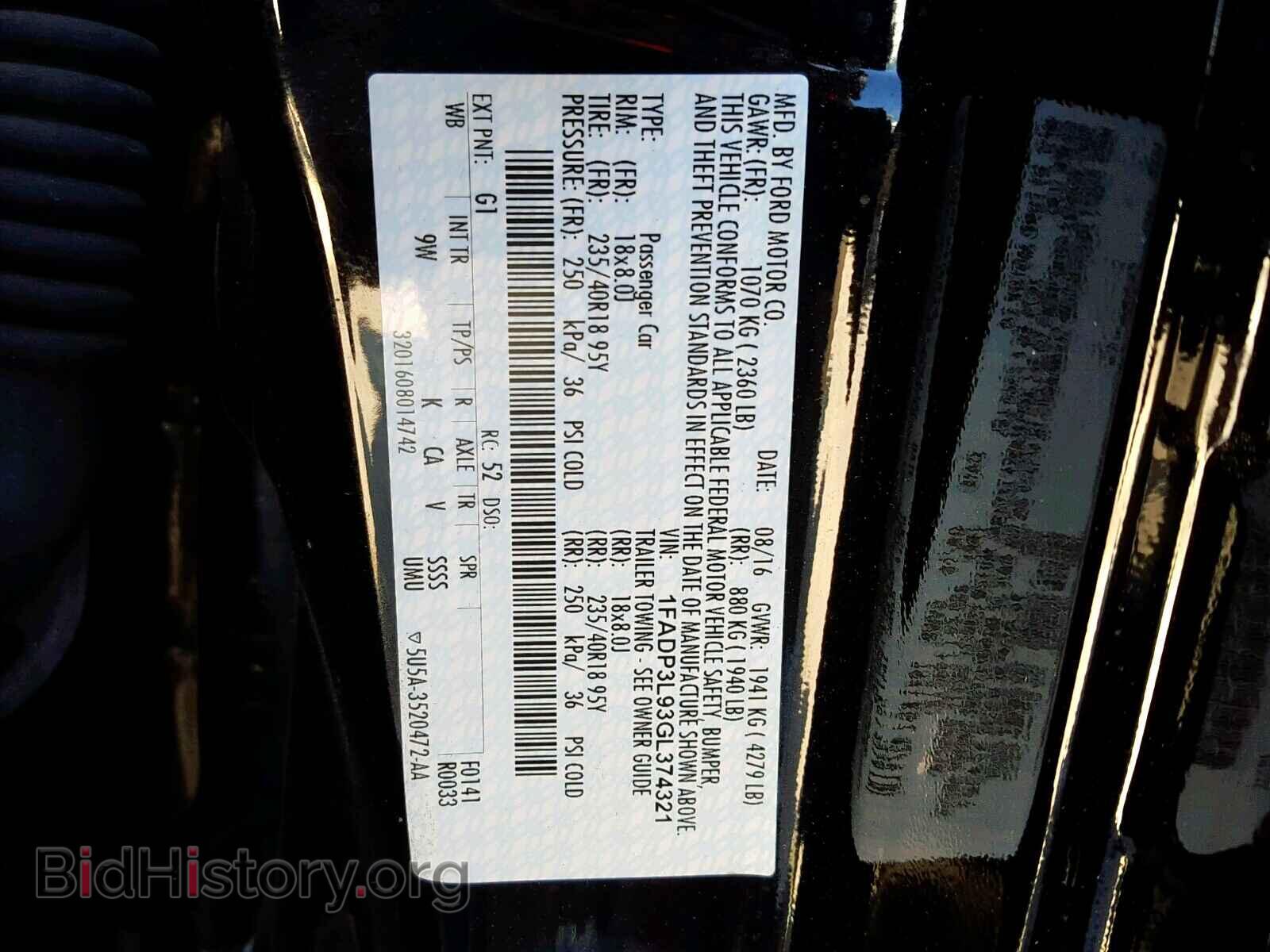 2016 FORD FOCUS - VIN: 1FADP3L93GL374321 - Photo 10