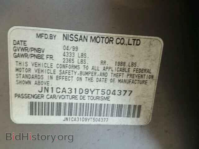 2000 NISSAN MAXIMA - VIN: JN1CA31D9YT504377 - Фото 10