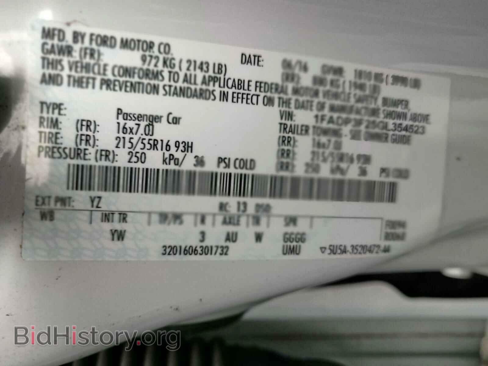 2016 FORD FOCUS - VIN: 1FADP3F25GL354523 - Фото 10