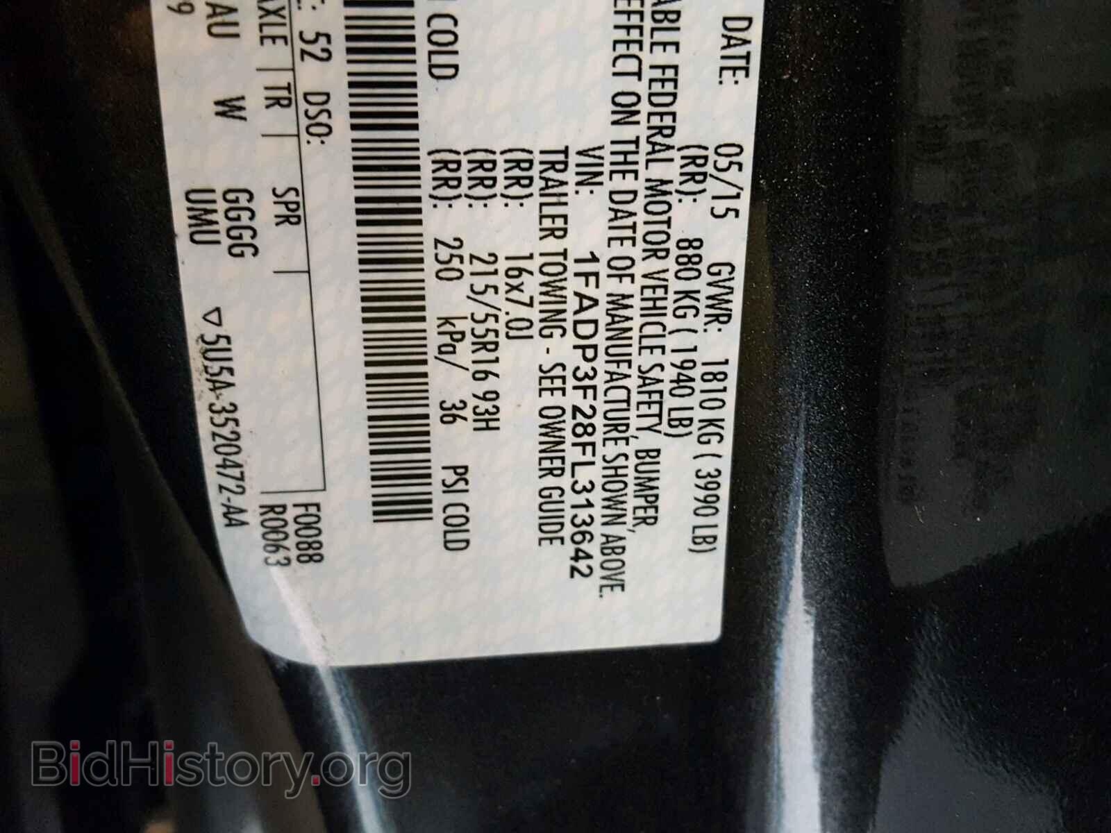 2015 FORD FOCUS - VIN: 1FADP3F28FL313642 - Photo 10