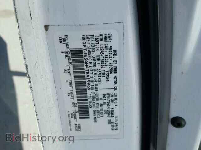 1996 FORD ECONOLINE - VIN: 1FTJE34H4THA19969 - Фото 10